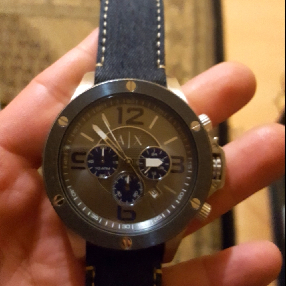 A/X Denim watch.